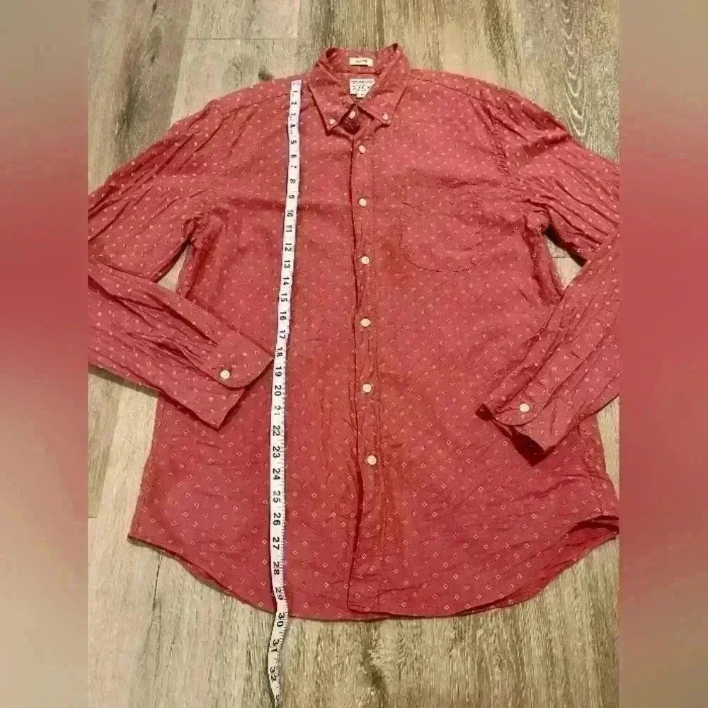 J. Crew stretch men's size medium long sleeve button down shirt